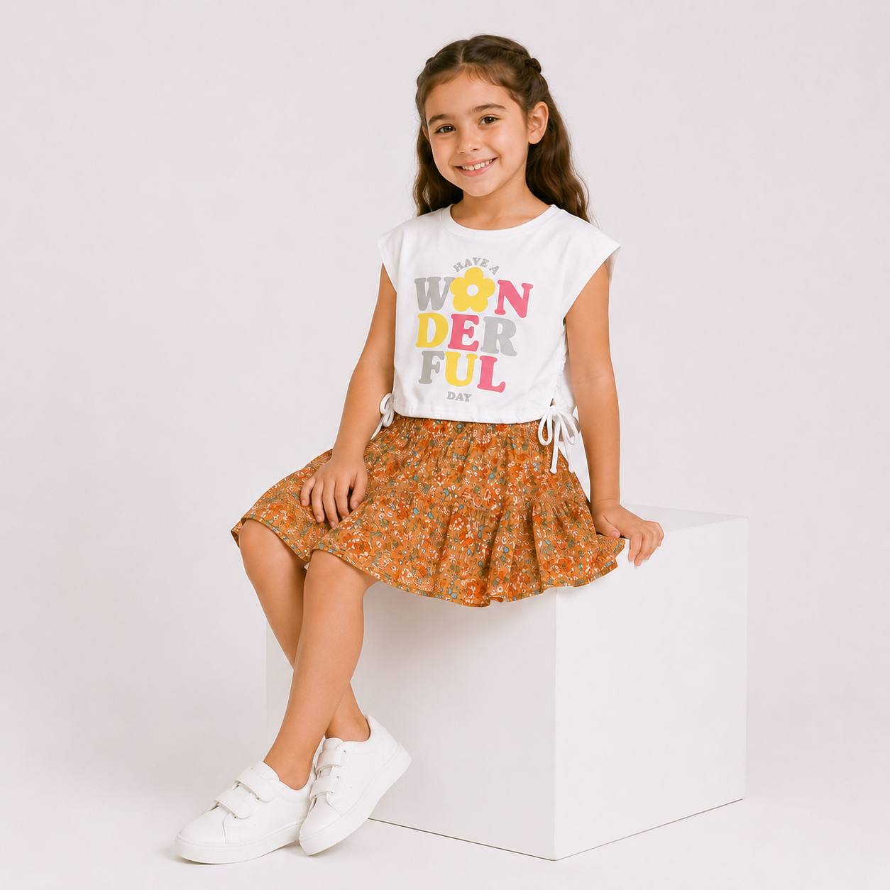 Girls' Wonderful Print 2-Pieces set