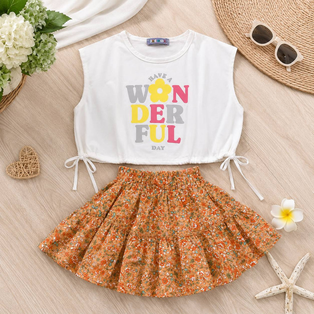 Girls' Wonderful Print 2-Pieces set