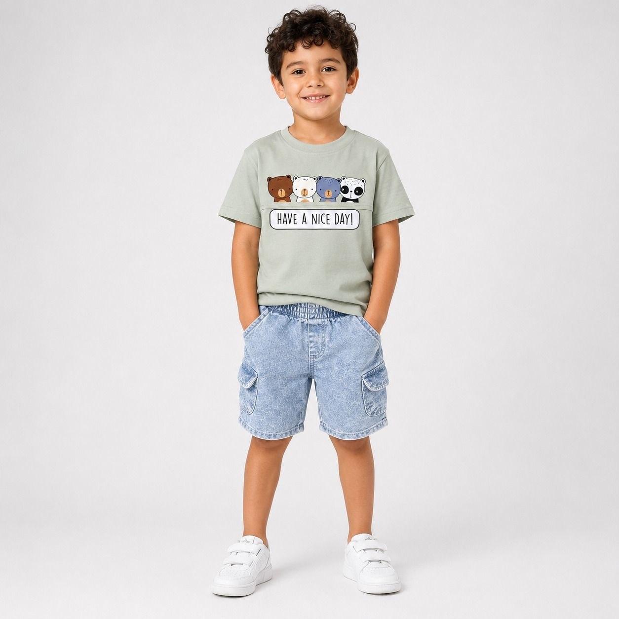 Boys' Have A Nice Day Printed Set