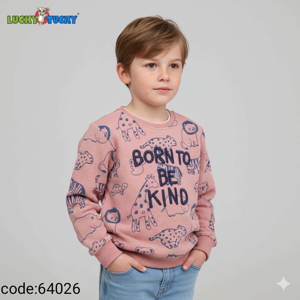 Boys' sweatshirt with modern prints