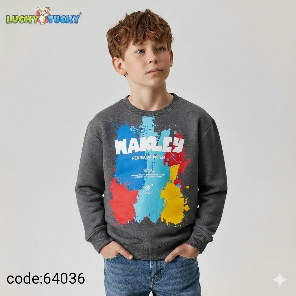 Boys' sweatshirt with modern prints