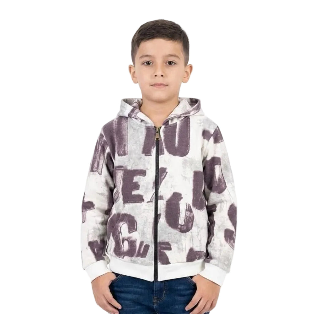 Boy's Sweet Shirt With Ziper