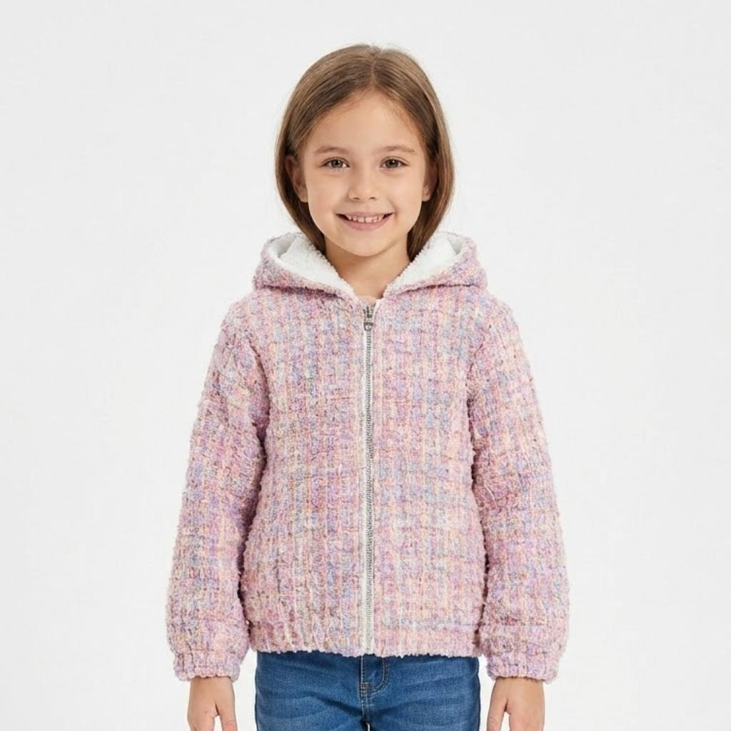 Girls' jacket with a lining and coat