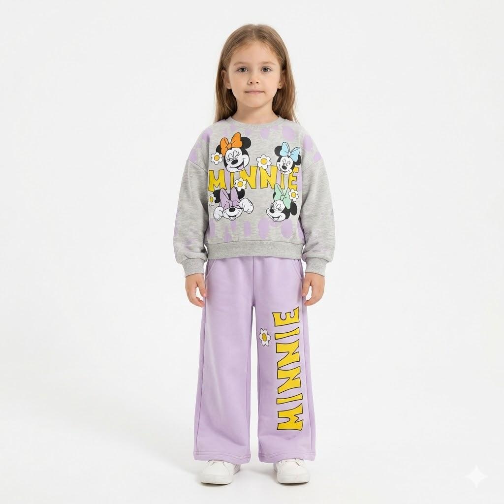 Girls' outfit with modern prints