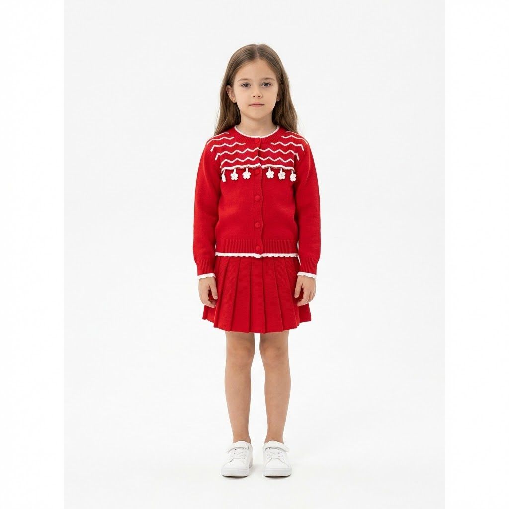 Girls' outfit with modern prints