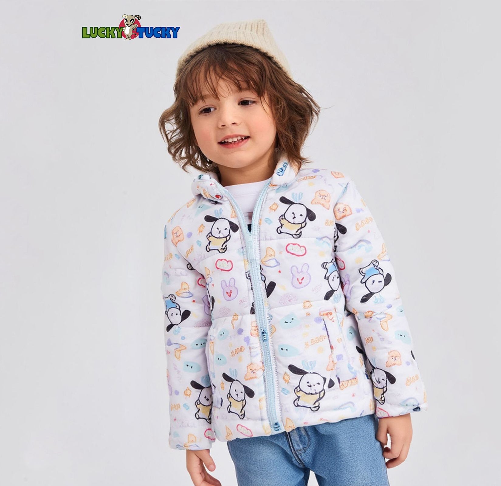 Kids Printed Puffer Jacket