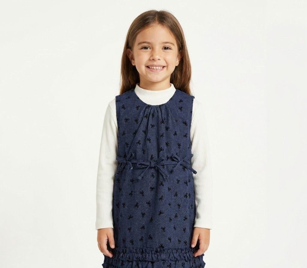 Girls' dress, imported fabric