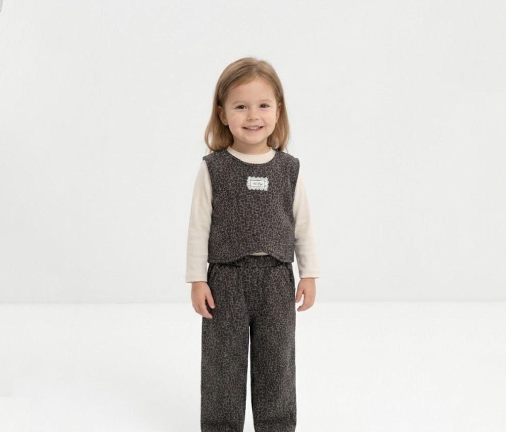 Girls' 3-piece set, imported material
