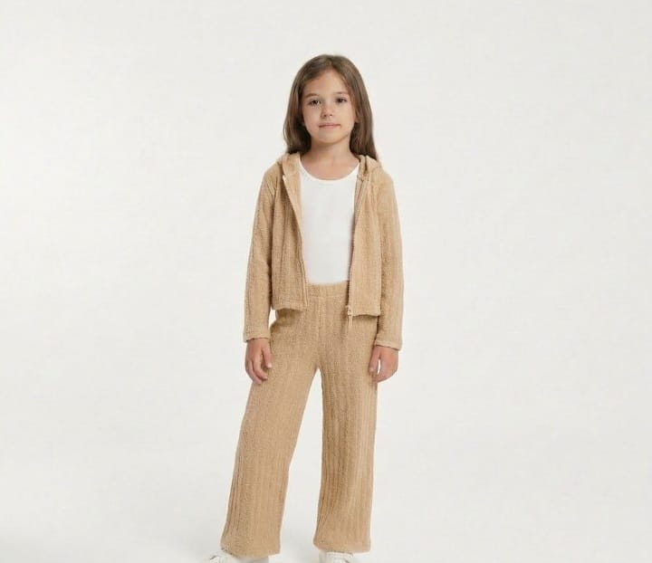 Girls' 3-piece set in imported fabric