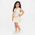 Girls' short-sleeve top & skirt set