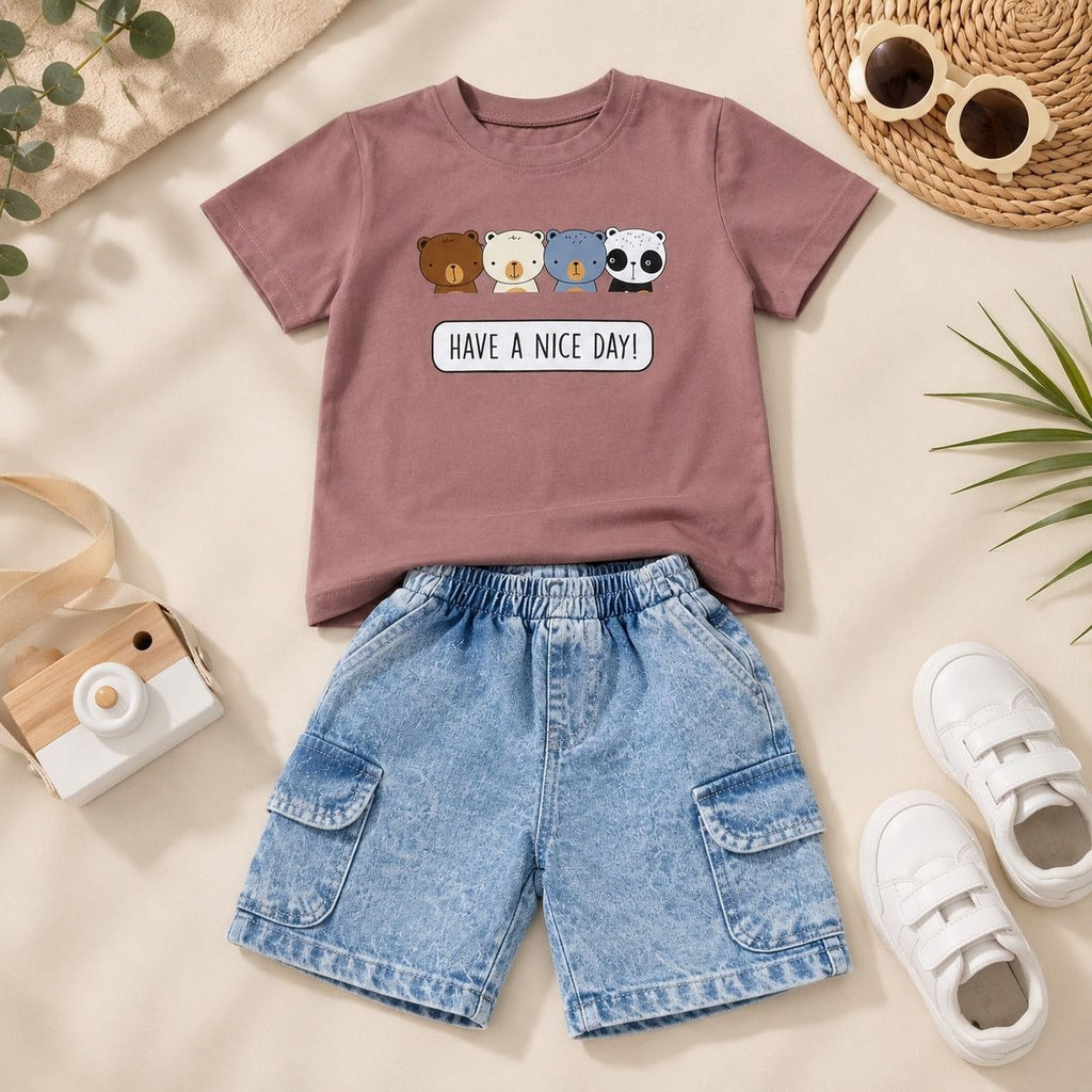 Boys' Have A Nice Day Printed Set