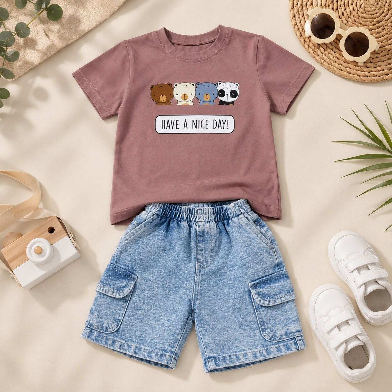 Boys' Have A Nice Day Printed Set