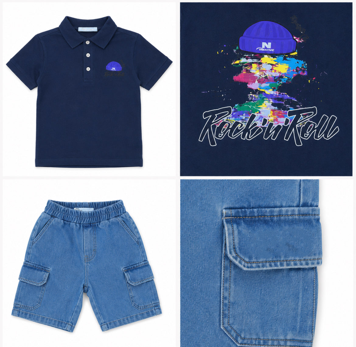 Boys' Rock in Roll Printed set