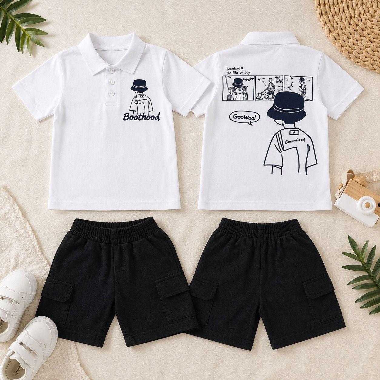Boys' Boot bood Printed Set
