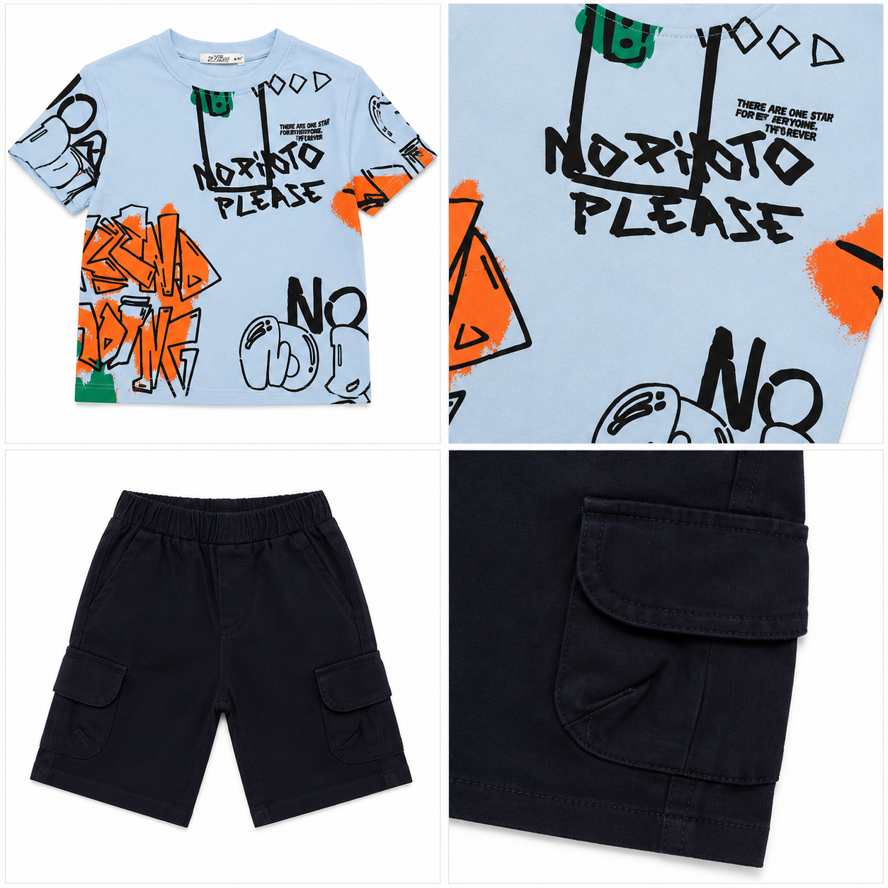 Boys' Nopioto Please Printed set