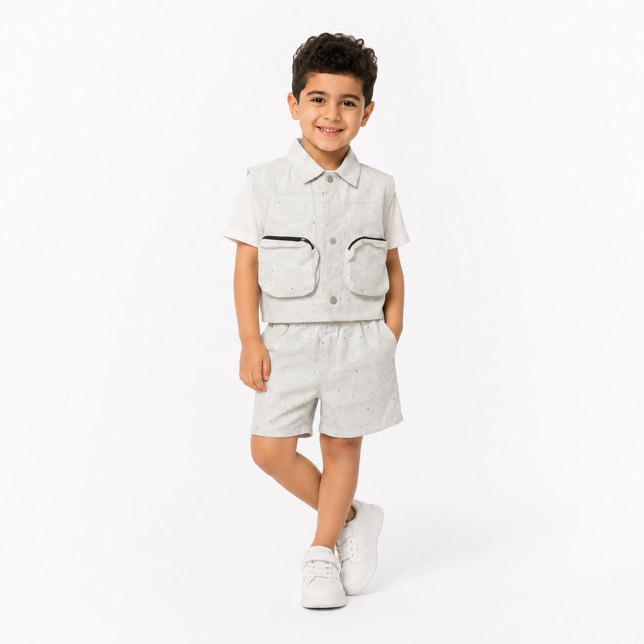 Boys' Rose &Off White set