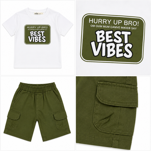 Boys' Best Vibes Printed set