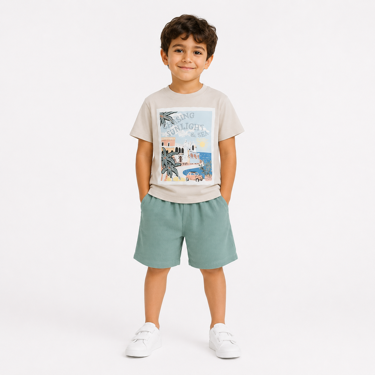 Boys' Chasing Sunlight Printed set