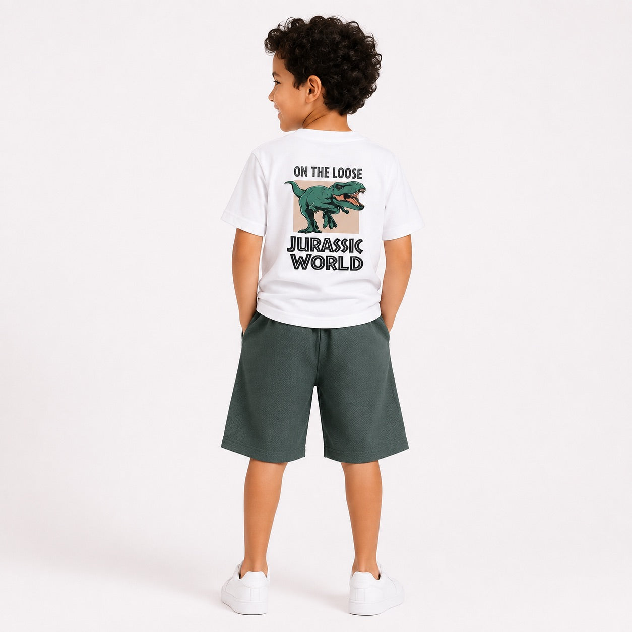 Boys' On The Loose Jurassic World Printed set
