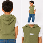 Boys' short-sleeve hoodie set
