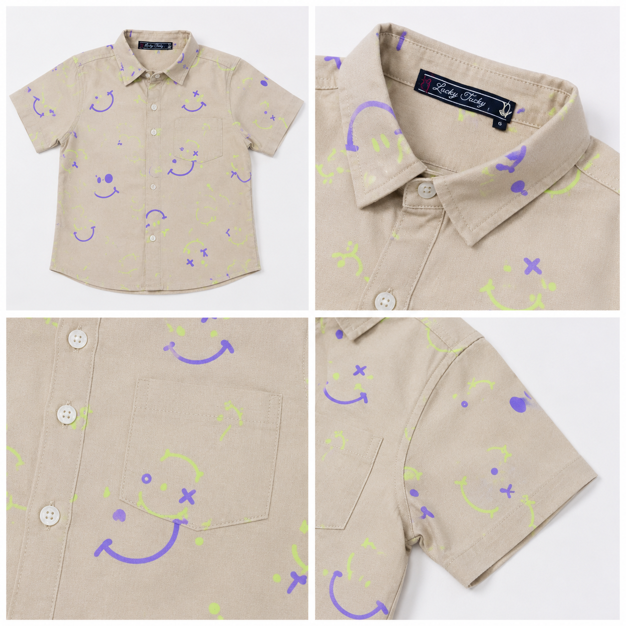 Boys' Smile Printed Shirt