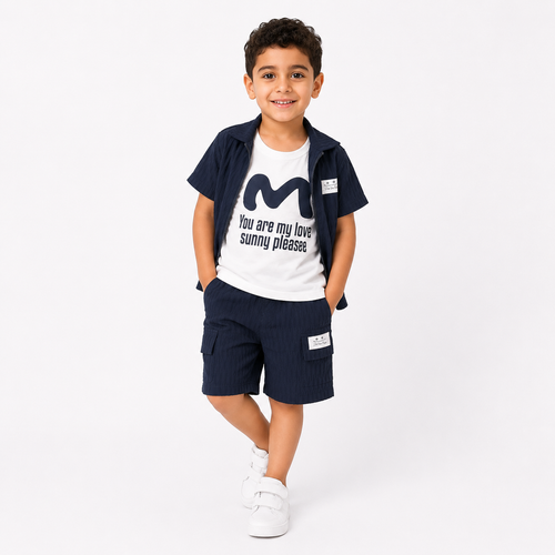 Boys' Casual Navy & Cashmere set