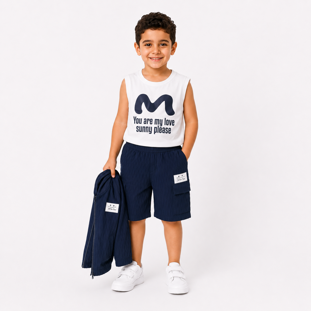 Boys' Casual Navy & Cashmere set