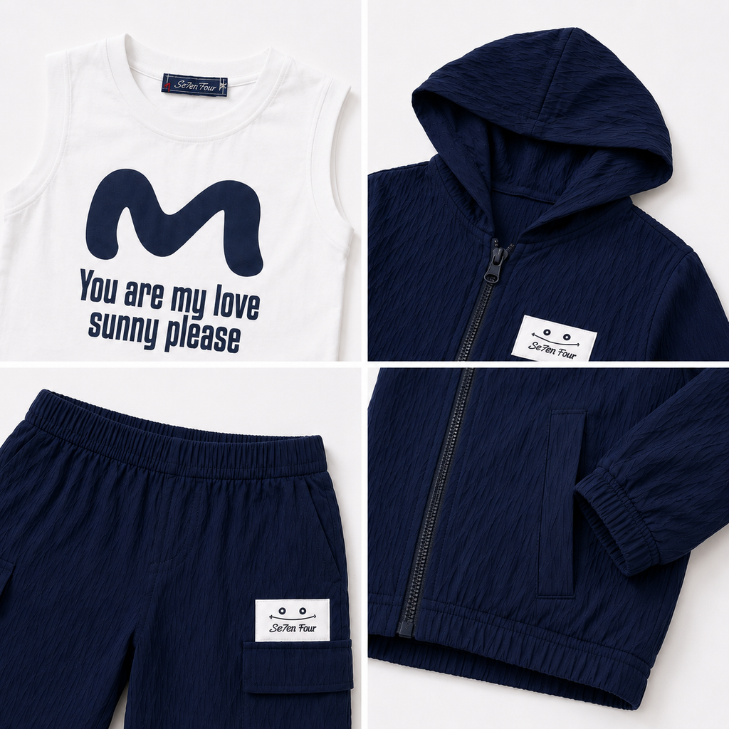 Boys' Casual Navy & Cashmere set
