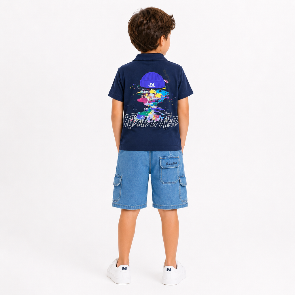Boys' Rock in Roll Printed set
