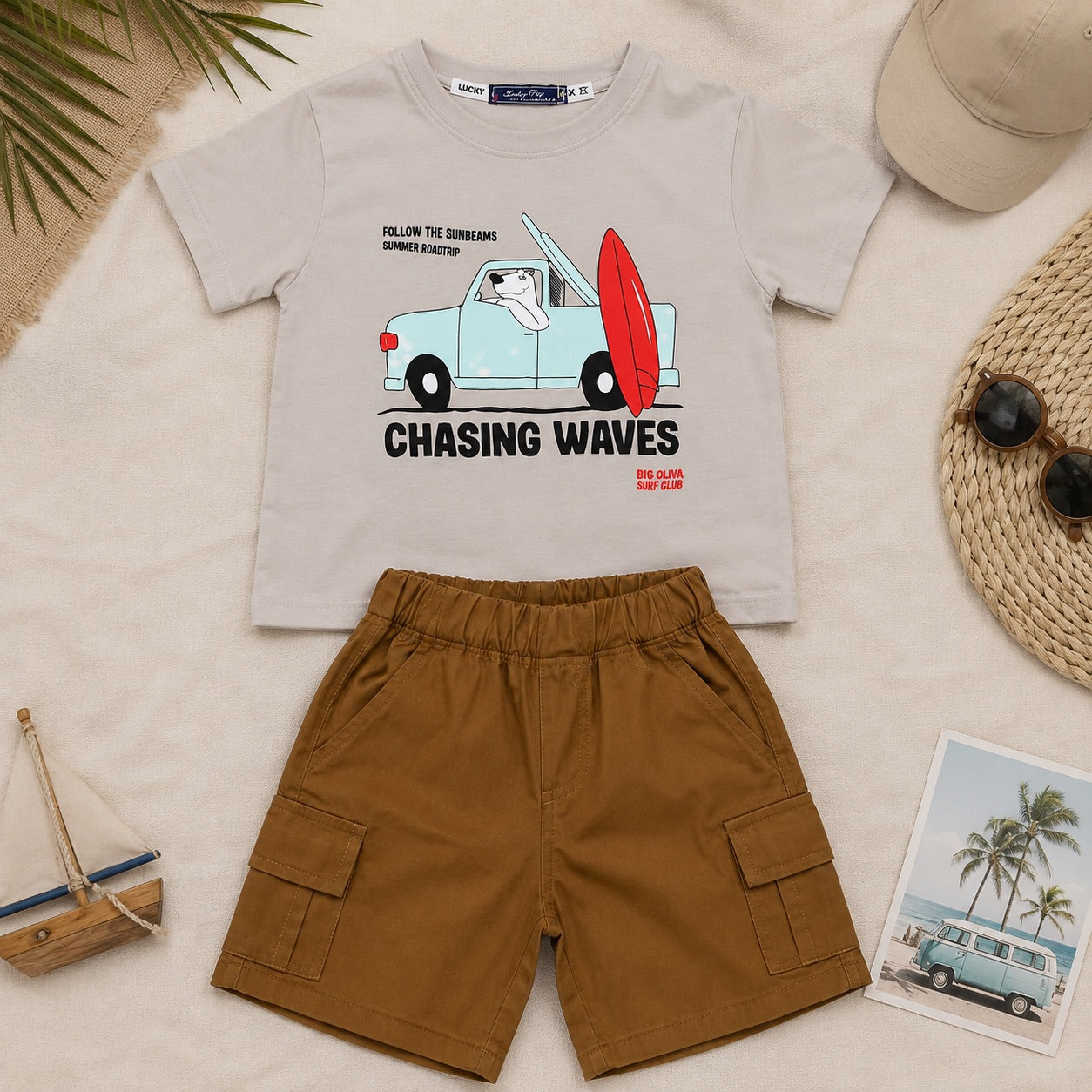 Boys' Chasing Waves Printed set