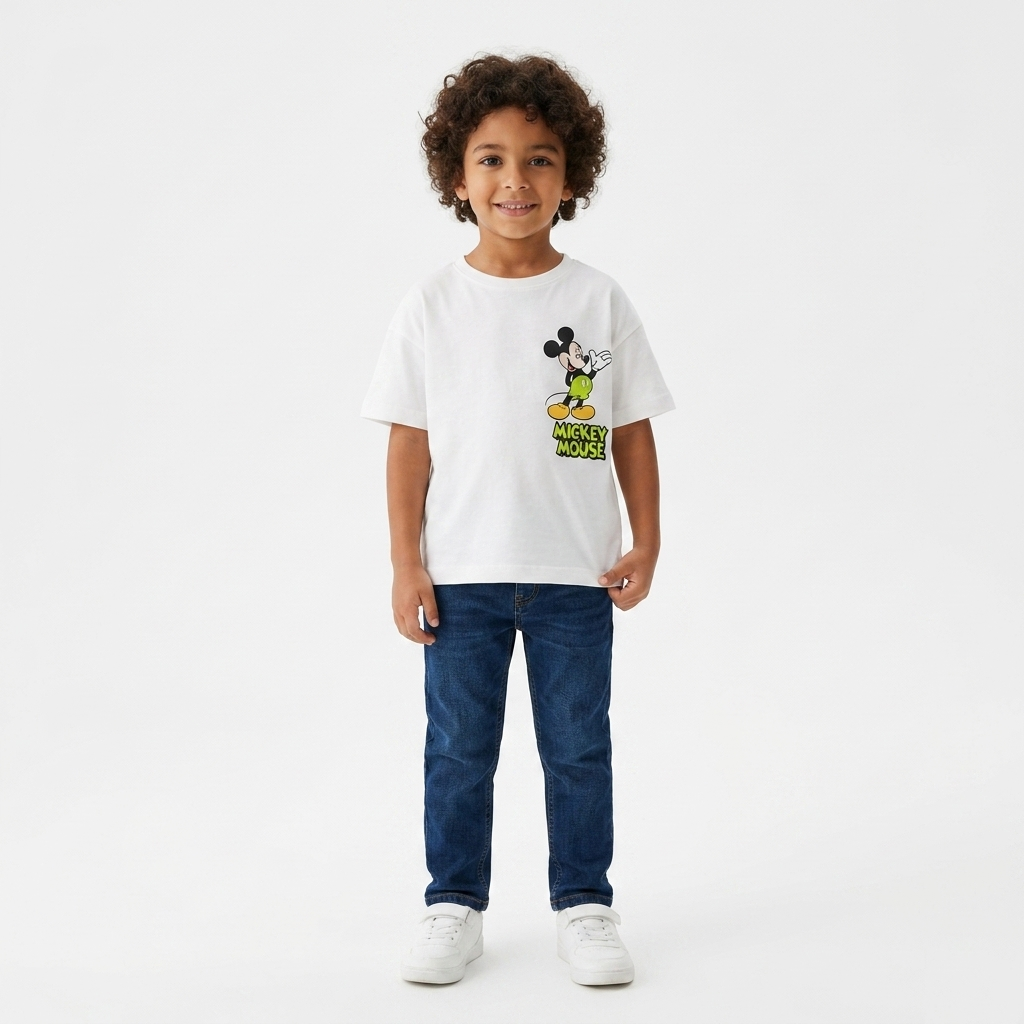 Boys' Mickey Mouse Printed T-Shirt