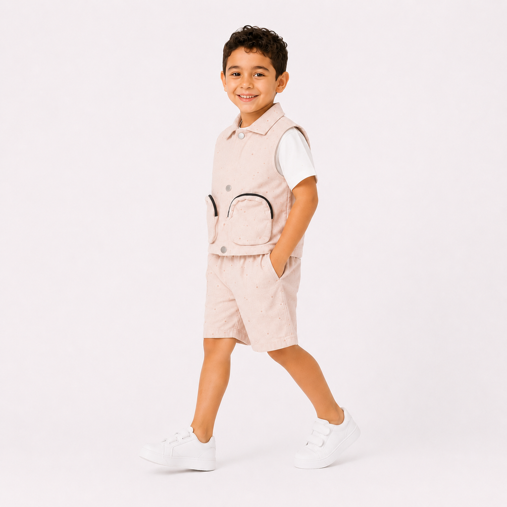 Boys' Rose &Off White set