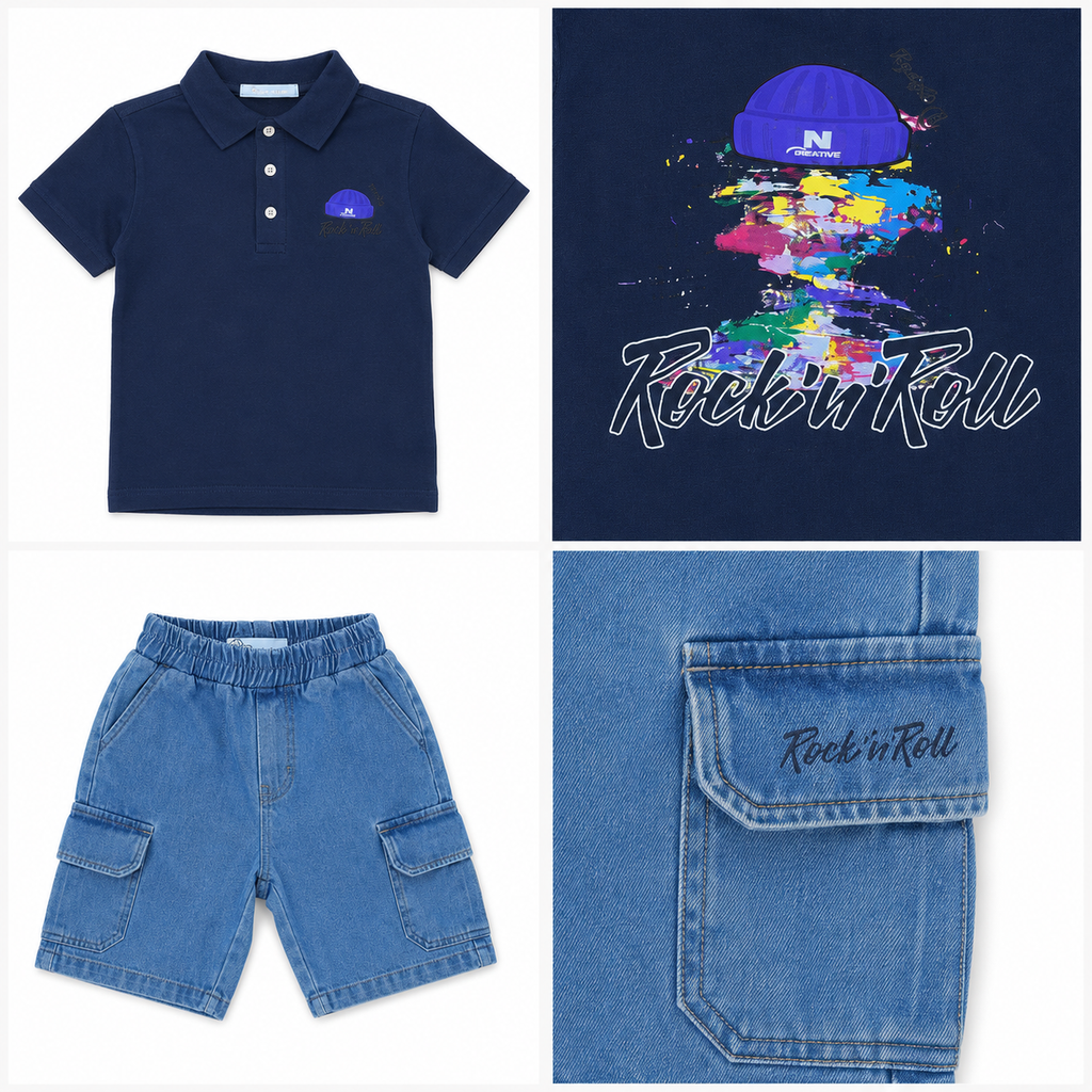 Boys' Rock in Roll Printed set
