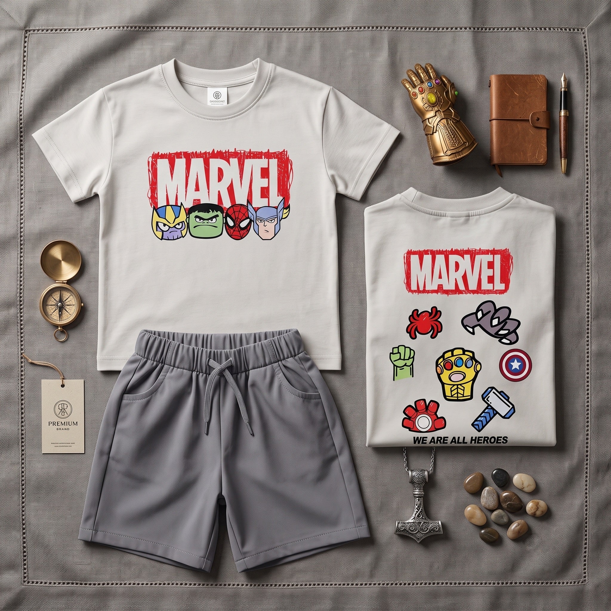 Boys' Marvel Printed set