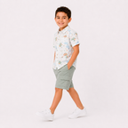 Boys' matching Short-sleeve shirt & Shorts set