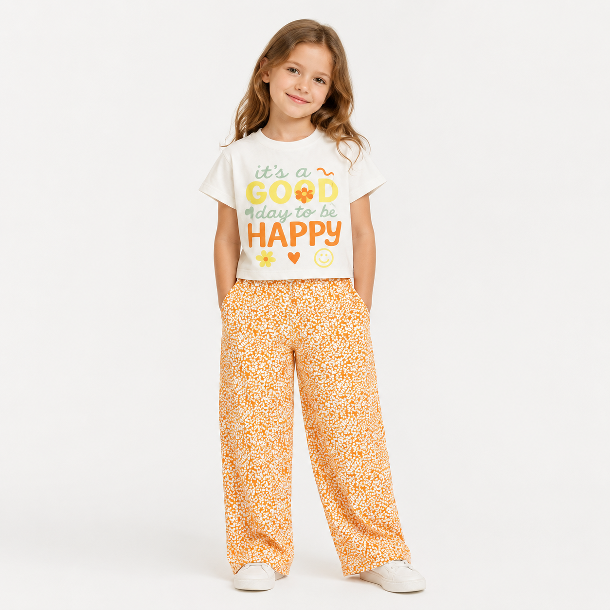 Girls' it's a GOOD day to be Happy set