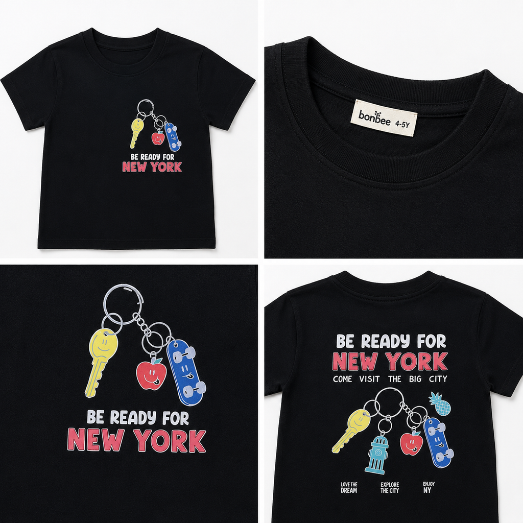Boys' Be Ready For New Work Printed T-Shirt