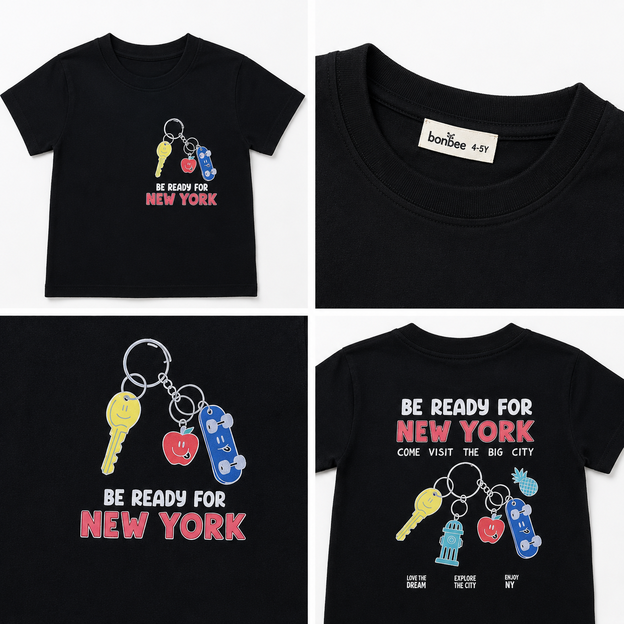 Boys' Be Ready For New Work Printed T-Shirt
