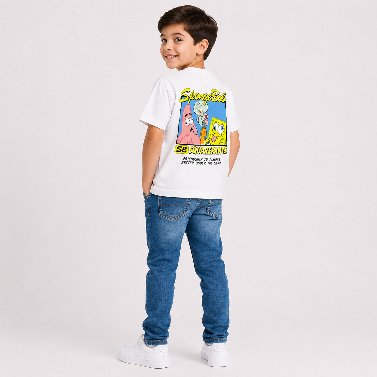 Boys' Sponge Bob Printed T-Shirt