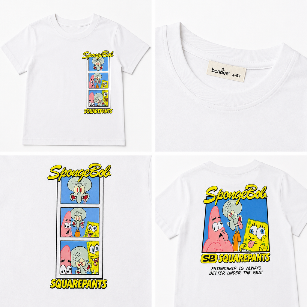 Boys' Sponge Bob Printed T-Shirt
