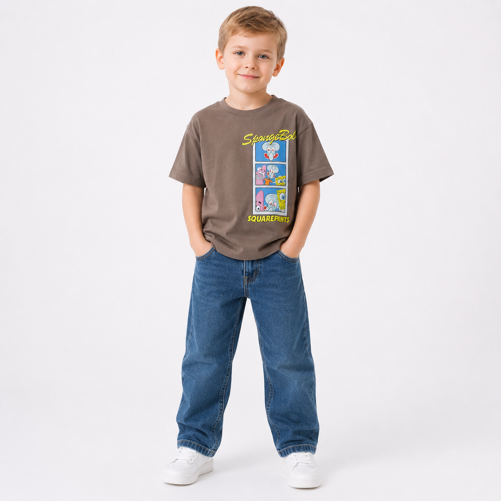 Boys' Sponge Bob Printed T-Shirt