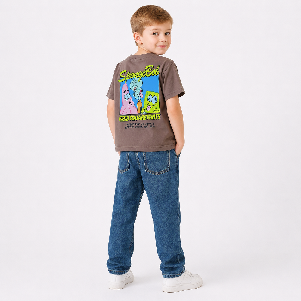 Boys' Sponge Bob Printed T-Shirt