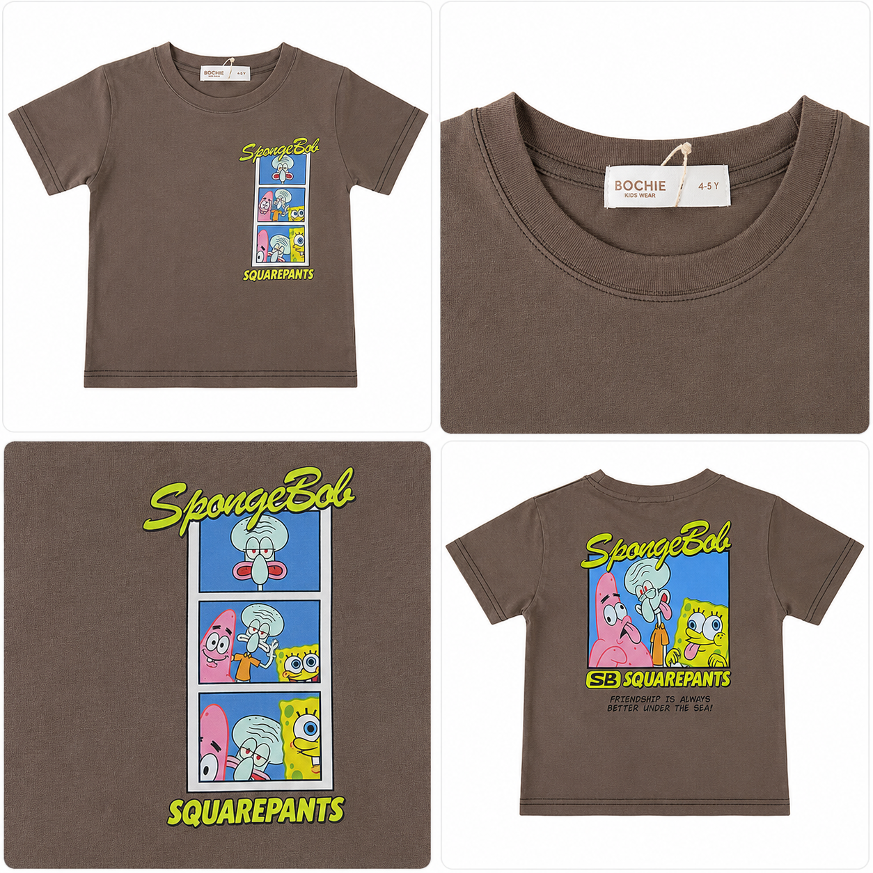Boys' Sponge Bob Printed T-Shirt