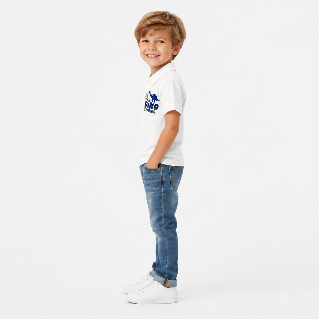 Boys' let's Make Dino Party Print T-Shirt