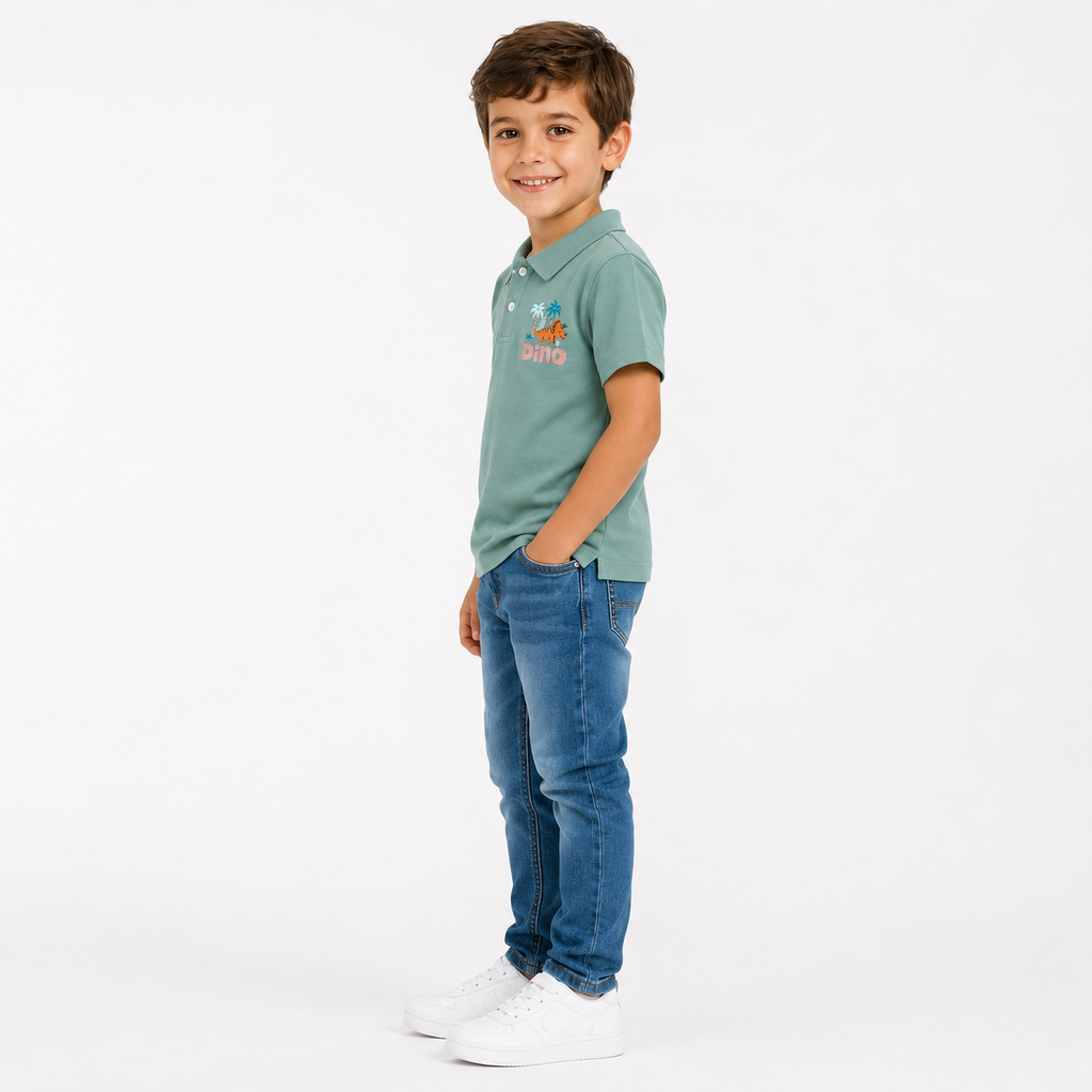 Boys' let's Make Dino Party Print T-Shirt