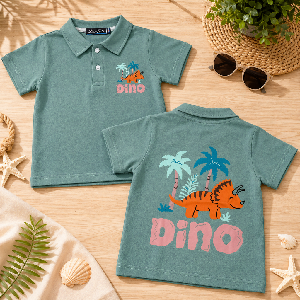 Boys' let's Make Dino Party Print T-Shirt