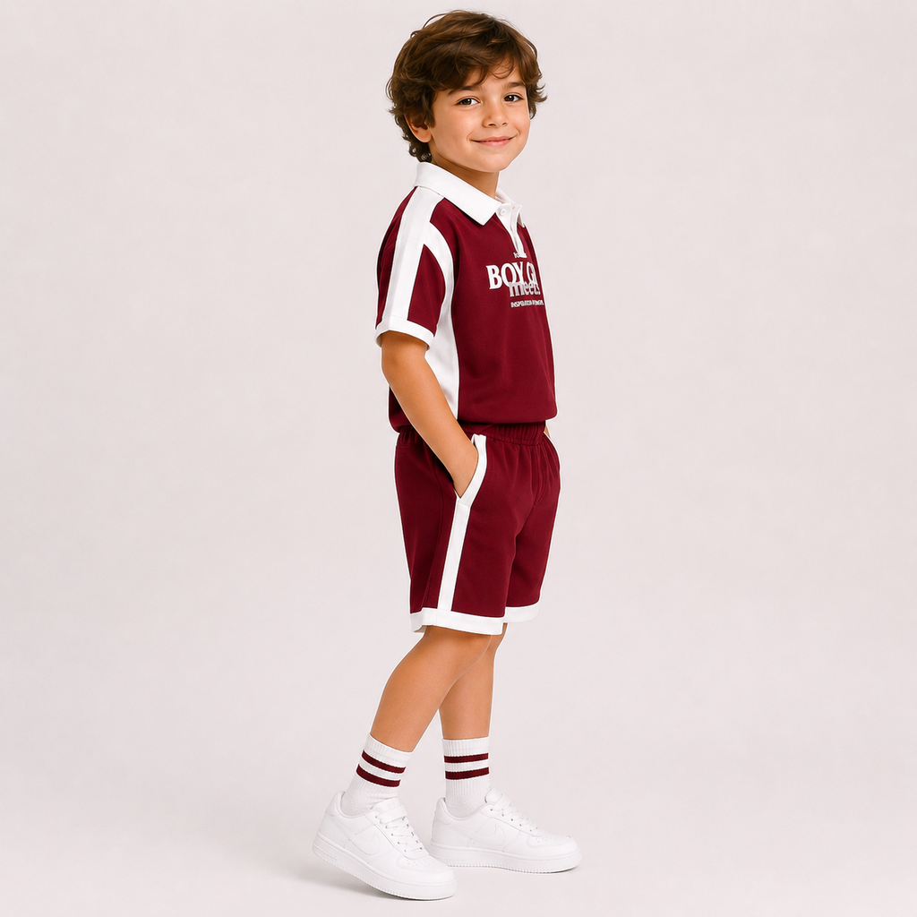Boys' Boy Girl Meets Print set