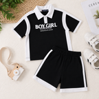 Boys' Boy Girl Meets Print set