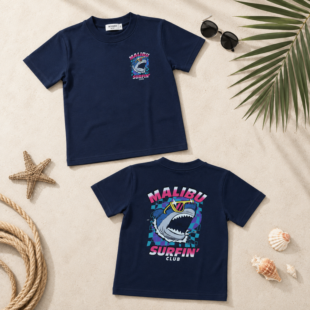 Boys' Malibu Surfin ' Club Print T-Shirt