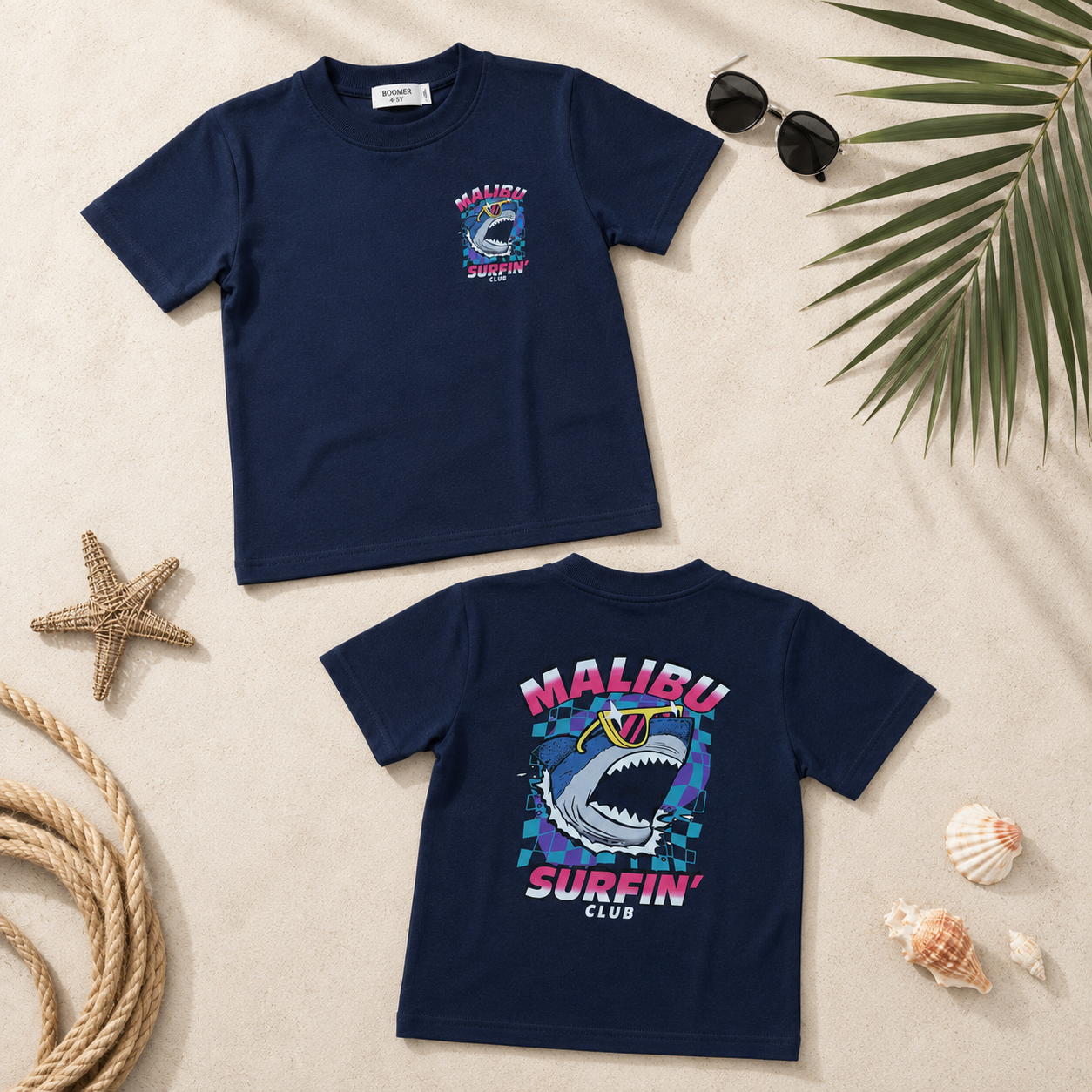 Boys' Malibu Surfin ' Club Print T-Shirt